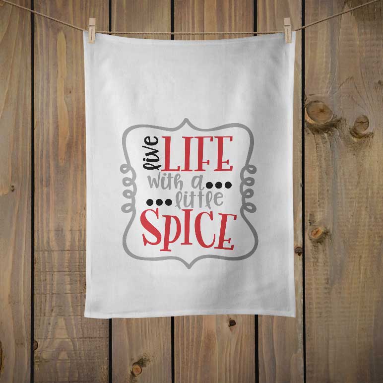 live_life_little_spice_towel