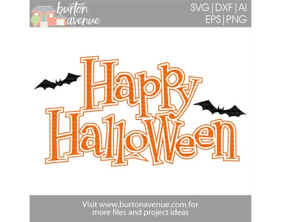 Happy Halloween w/Bats