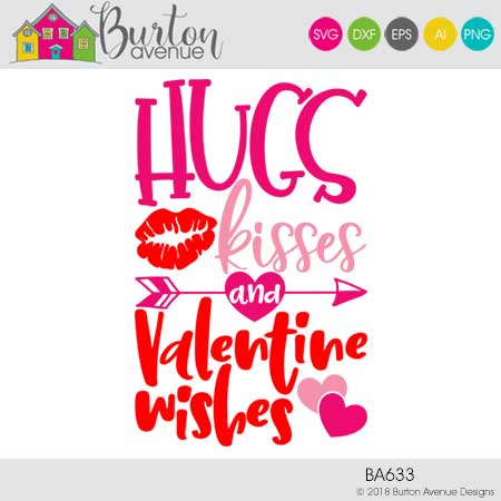Hugs Kisses and Valentine Wishes