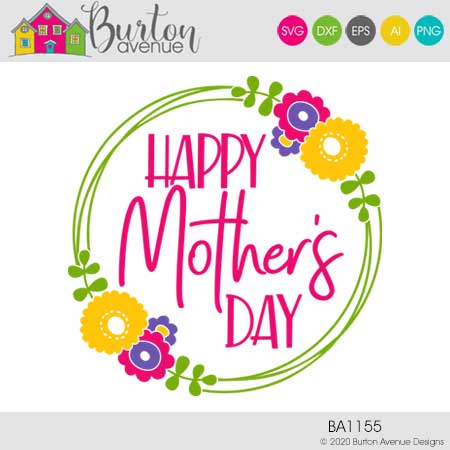 Happy Mother’s Day w/Flower Wreath