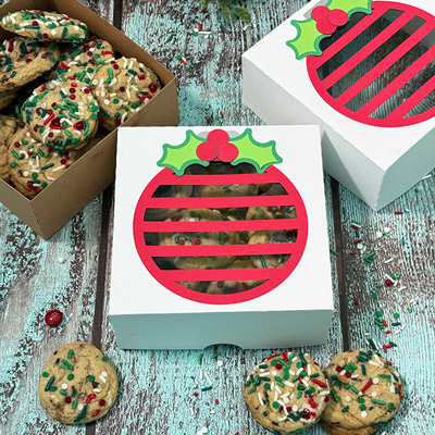 Christmas Ornament Cookie Box