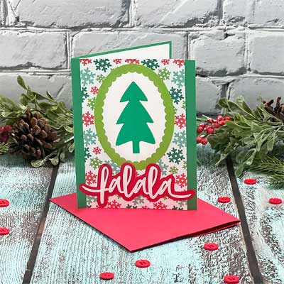 Christmas Tree Spinner Card